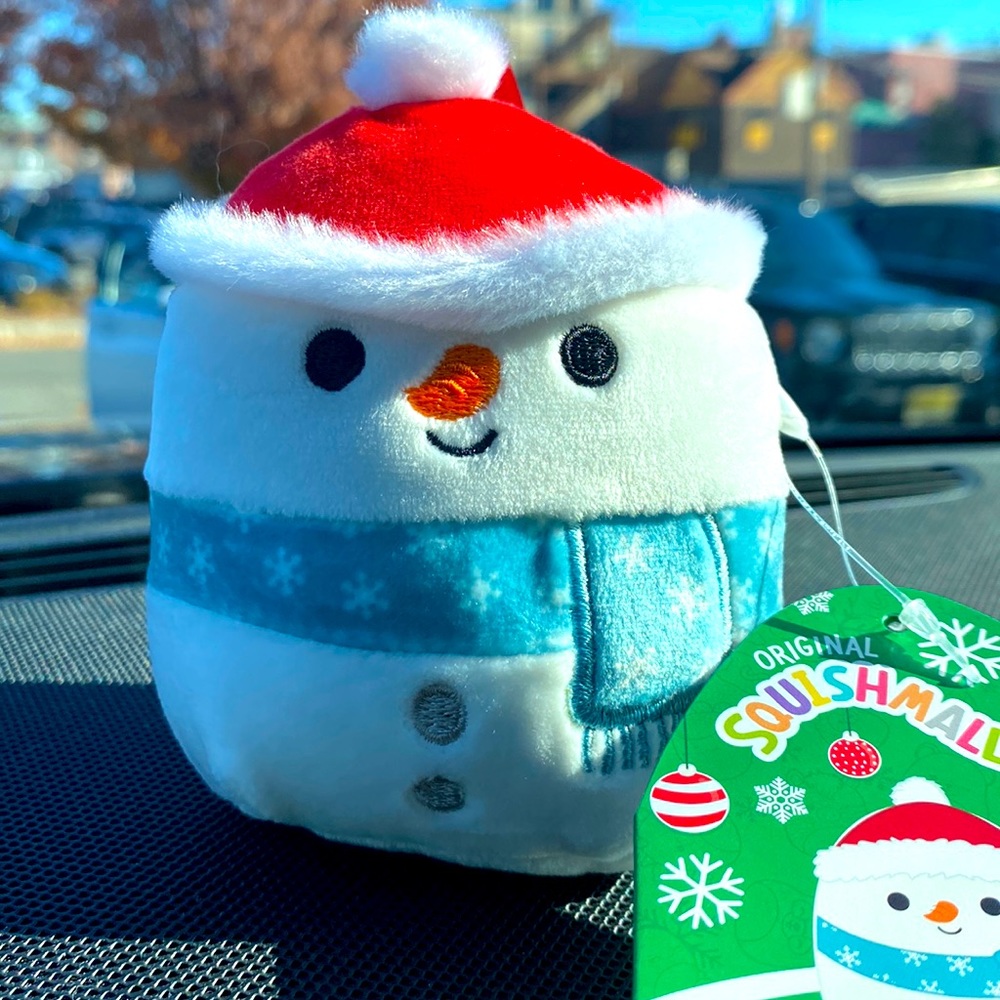 Squishmallow Galindo Snowman ⛄️ Ornament 4”
